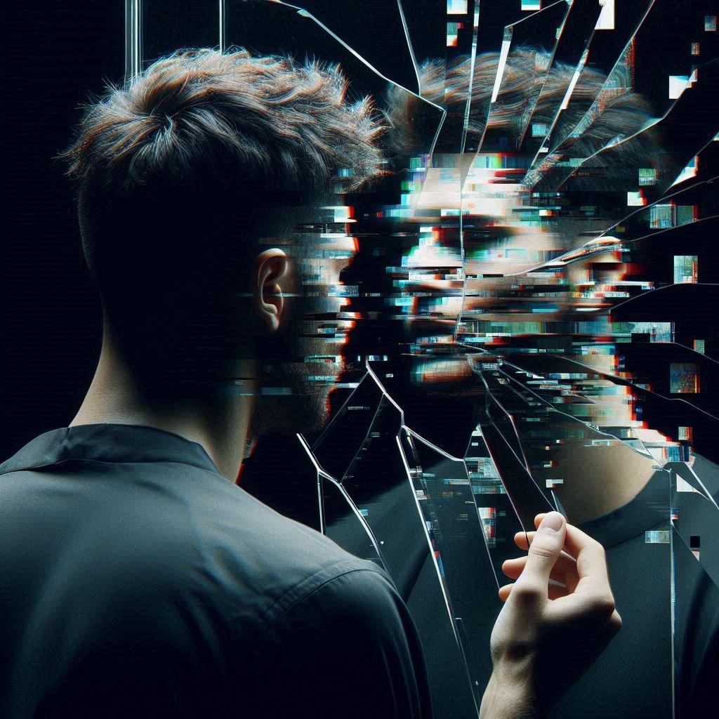 Abstracción sobre la verdad digital y los deepfakes