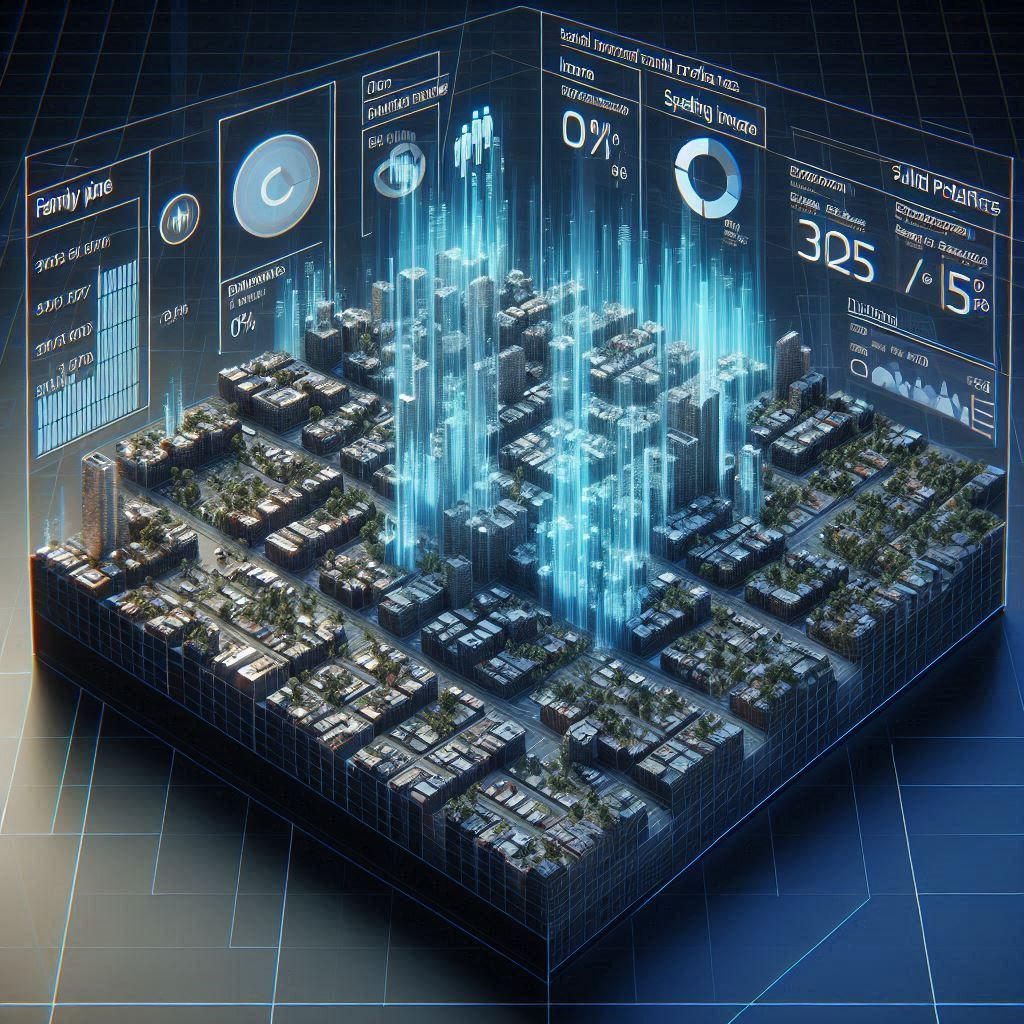 Visualización de datos de perfiles de consumidor a nivel de barrio